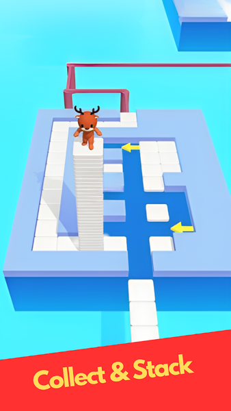 Stacking Dash-Tile Stack Maze - عکس بازی موبایلی اندروید