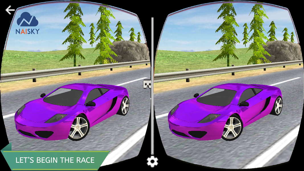 VR Highway Traffic Car Racer - Gameplay image of android game