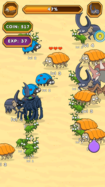 Insect Rush - Gameplay image of android game