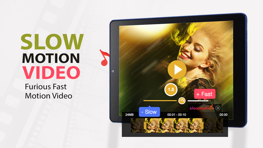 Slow Motion Video Camera - عکس برنامه موبایلی اندروید