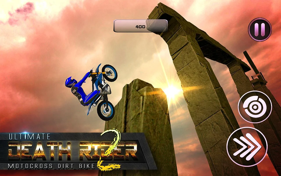 Ultimate Death Rider 2 : Motoc - Gameplay image of android game