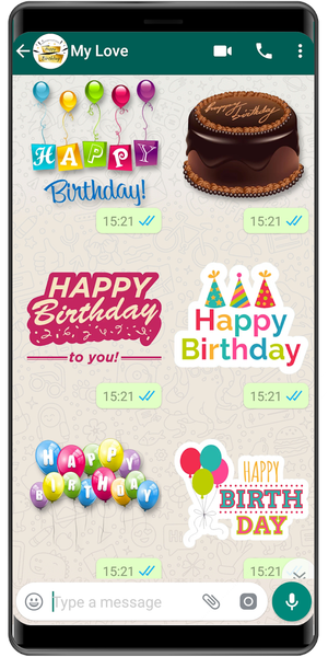 WASticker - Birthday stickers - عکس برنامه موبایلی اندروید
