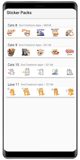 WASticker - Cat stickers - عکس برنامه موبایلی اندروید