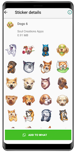 WASticker - Dog memes stickers - Image screenshot of android app