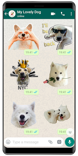 WASticker - Dog memes stickers - Image screenshot of android app