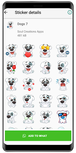 WASticker - Dog memes stickers - Image screenshot of android app