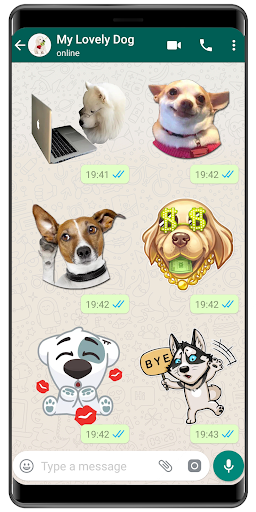 WASticker - Dog memes stickers - Image screenshot of android app