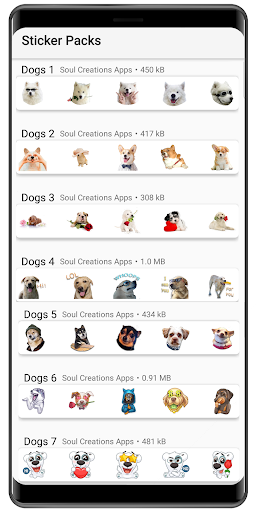 WASticker - Dog memes stickers - Image screenshot of android app