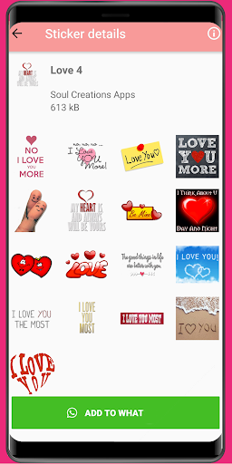 WASticker - Love Stickers - عکس برنامه موبایلی اندروید