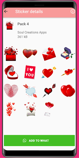 WASticker - Love Stickers - عکس برنامه موبایلی اندروید