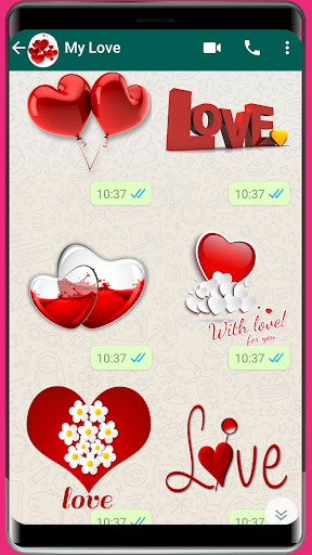 WASticker - Love romantic - Image screenshot of android app