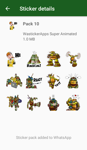 Animated Superheroes WASticker - عکس برنامه موبایلی اندروید