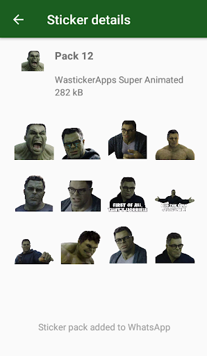 Animated Superheroes WASticker - عکس برنامه موبایلی اندروید