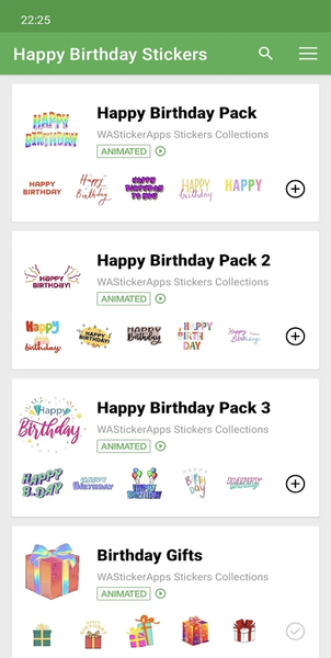 WASticker Happy Birthday WA - Image screenshot of android app