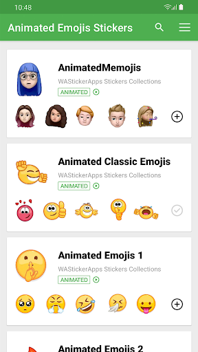 Animated Emojis WAStickerApps - عکس برنامه موبایلی اندروید