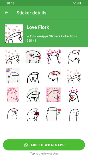 Flork Stickers memes WASticker - Image screenshot of android app