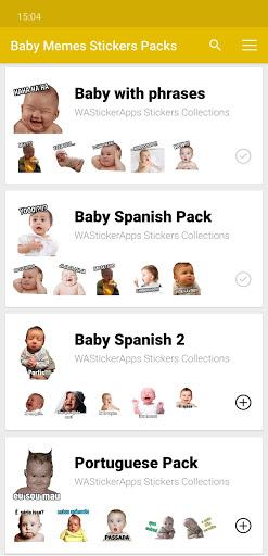 Baby Memes Stickers WASticker - Image screenshot of android app