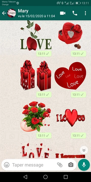 WASticker - Love Stickers - Image screenshot of android app