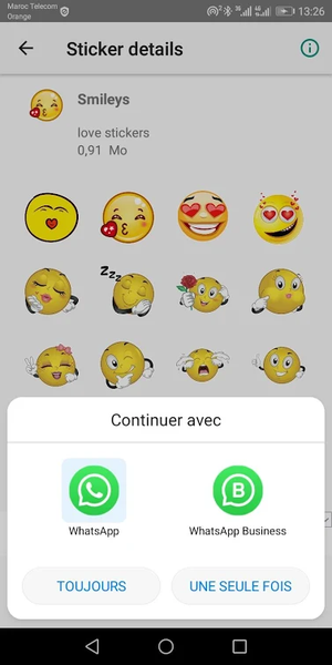 WASticker - Love Stickers - Image screenshot of android app
