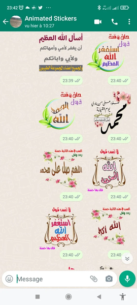 Islamic Stickers-WASticker - Image screenshot of android app