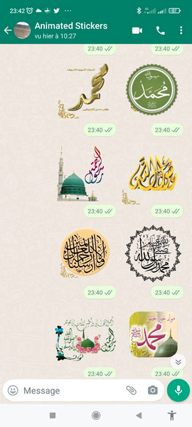 Islamic Stickers-WASticker - Image screenshot of android app