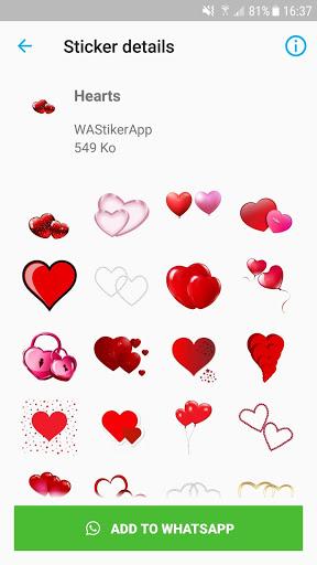 WAStickerApps - Romance Stickers Love Story Packs - Image screenshot of android app