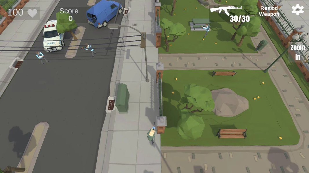 The Heist  top down (Online & - Gameplay image of android game