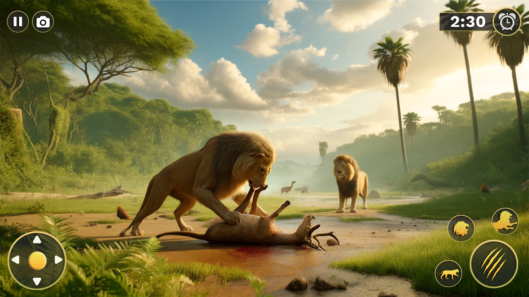 Lion Games ۳D Animal Hunting - عکس بازی موبایلی اندروید