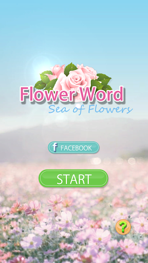 Flower Word - Sea of Flowers, Free Crossword Game - Gameplay image of android game
