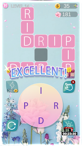 Flower Word - Sea of Flowers, Free Crossword Game - عکس بازی موبایلی اندروید