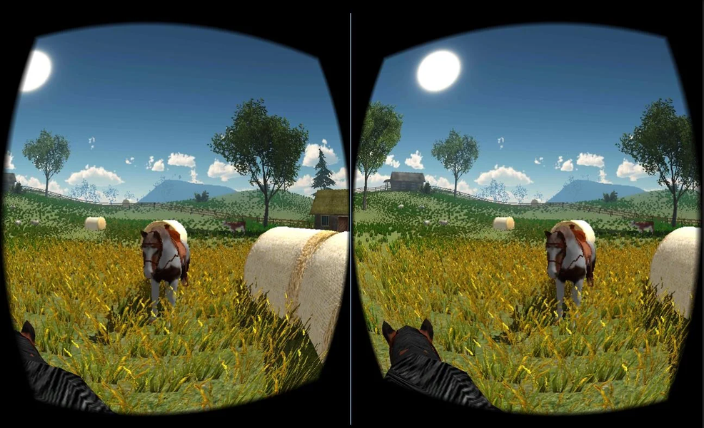 VR Horse Ride - Gameplay image of android game