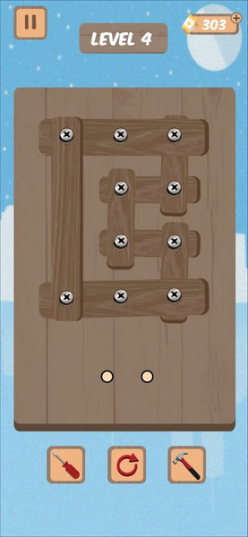 Wood Nuts: Screw Puzzle - Gameplay image of android game