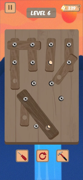 Wood Nuts: Screw Puzzle - Gameplay image of android game