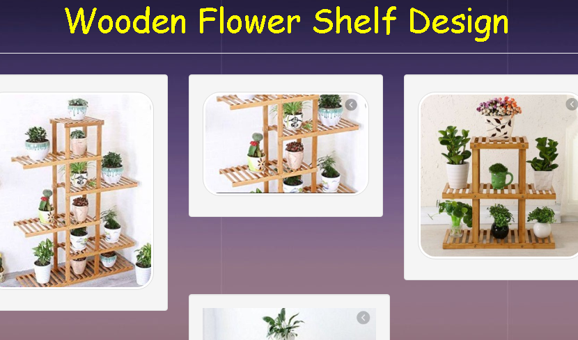 Wooden Flower Shelf Design - عکس برنامه موبایلی اندروید