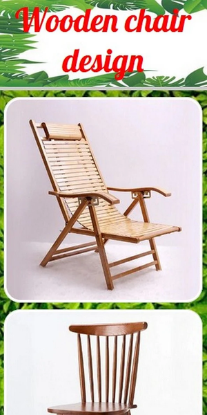 Wooden chair design - Image screenshot of android app