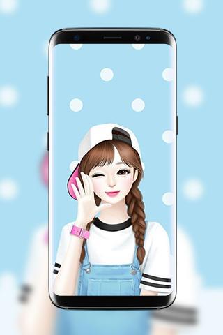 Cute Laura Wallpapers - Image screenshot of android app