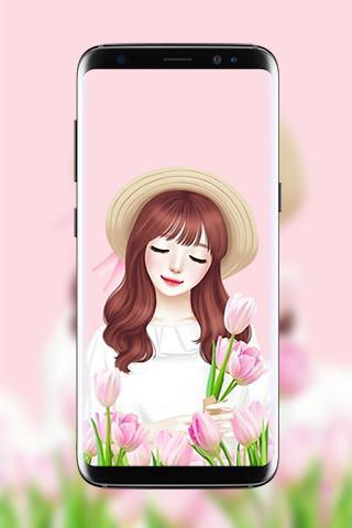 Cute Laura Wallpapers - Image screenshot of android app