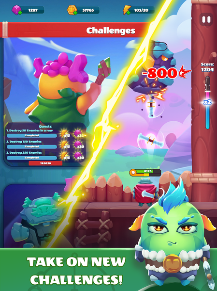 Rumi Defence: Sky Attack - Gameplay image of android game