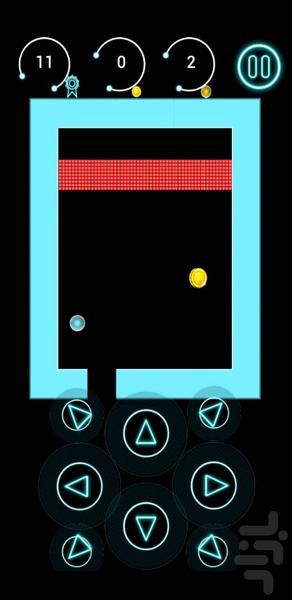 فرار توپ - Gameplay image of android game