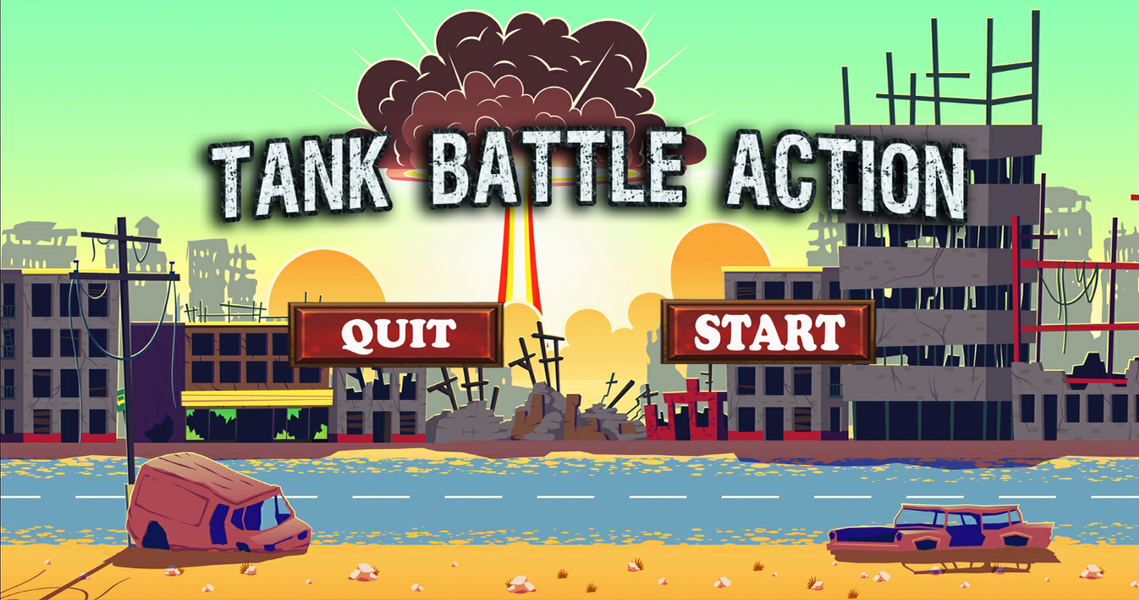 Tank Battle Action - Gameplay image of android game