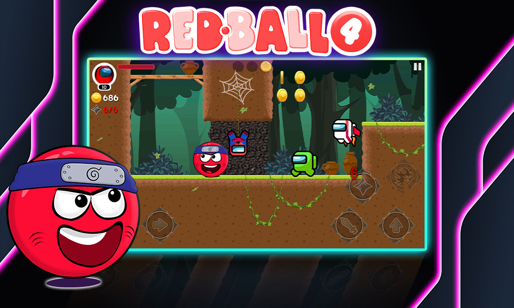 Hero Ball Red Ball 8 Adventure - Gameplay image of android game