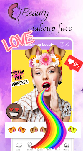 You Makeup Face Selfie, Makeup Face Selfie - عکس برنامه موبایلی اندروید