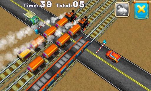 Railroad signals, Crossing. - Gameplay image of android game