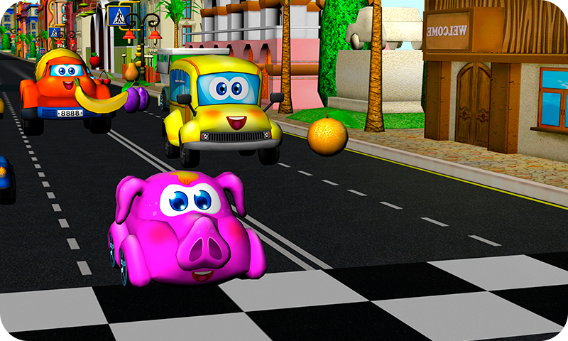 Kids - racing games - عکس بازی موبایلی اندروید