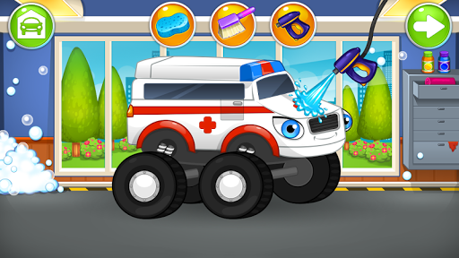 Police Monster Truck, Car Wash