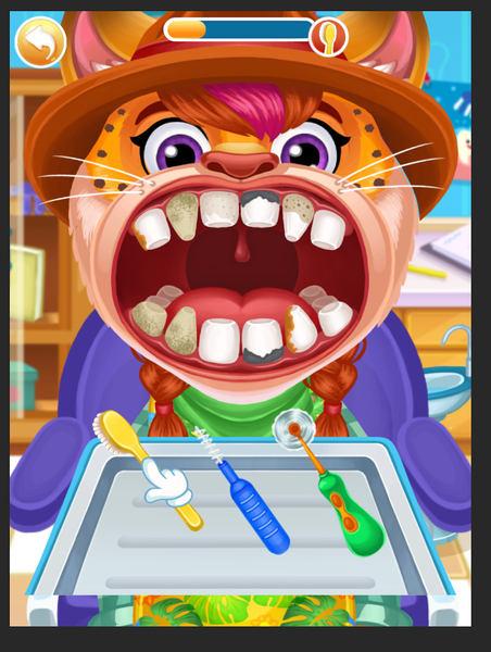 Children's doctor: dentist - Gameplay image of android game