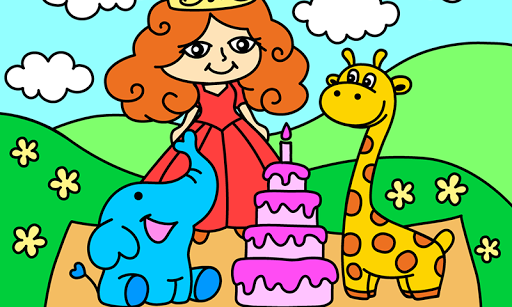 Princess coloring. - Gameplay image of android game