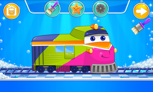 Train Wash - Gameplay image of android game