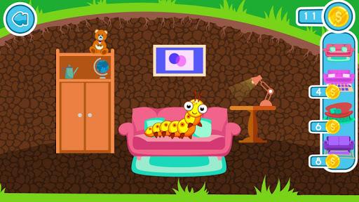 Kids worms - Gameplay image of android game