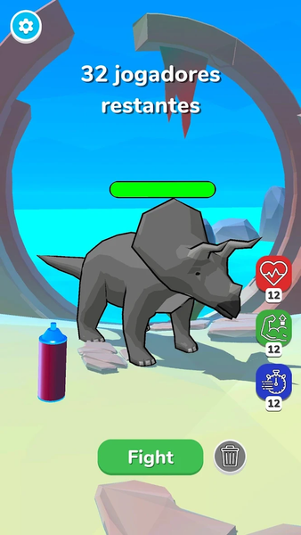 Dino Fight - Gameplay image of android game